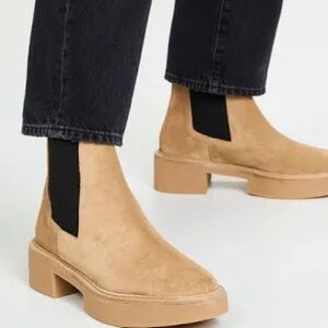 Freda Salvador Camel Suede Celia Booties